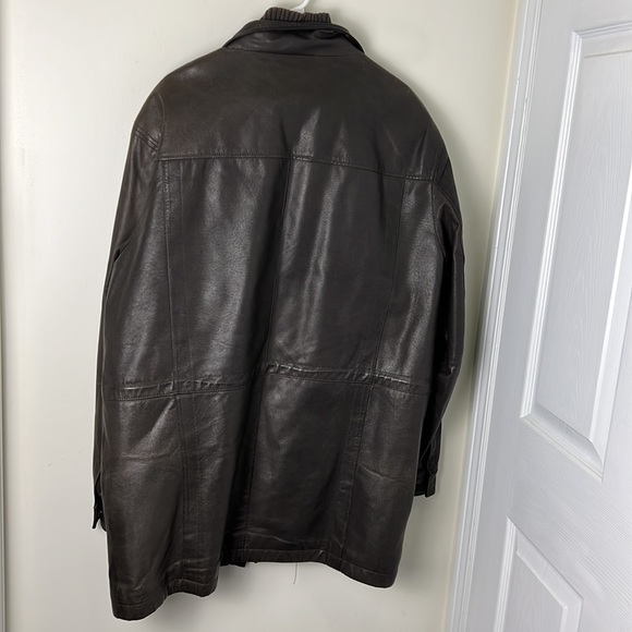 Danier Leather Boyfriend Oversized Biker Outerwear Jacket Size XL - Picture 6 of 13